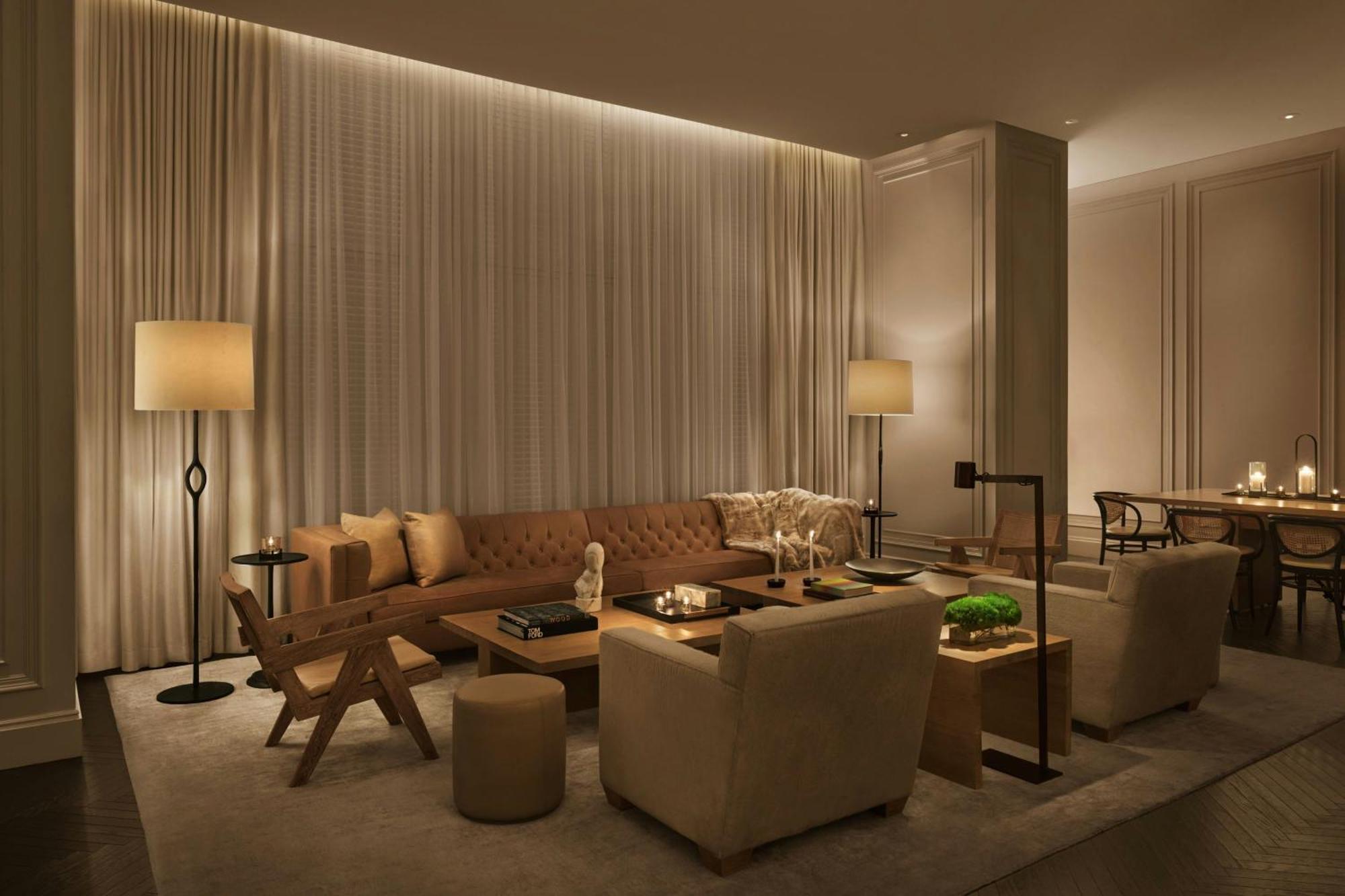The Times Square Edition Нью-Йорк Екстер'єр фото A living room